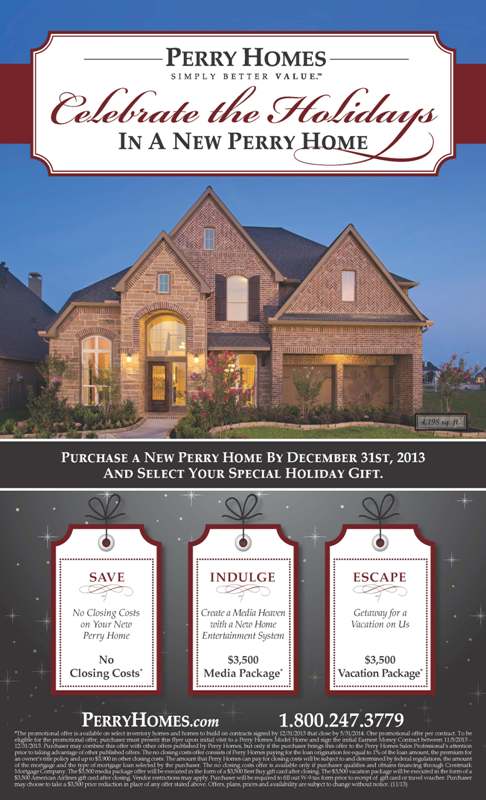 Celebrate the Holidays in a New Perry Home